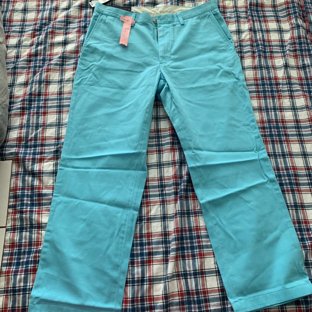 RALPH LAUREN Turquoise Pants 33x27 (tailored) NWT